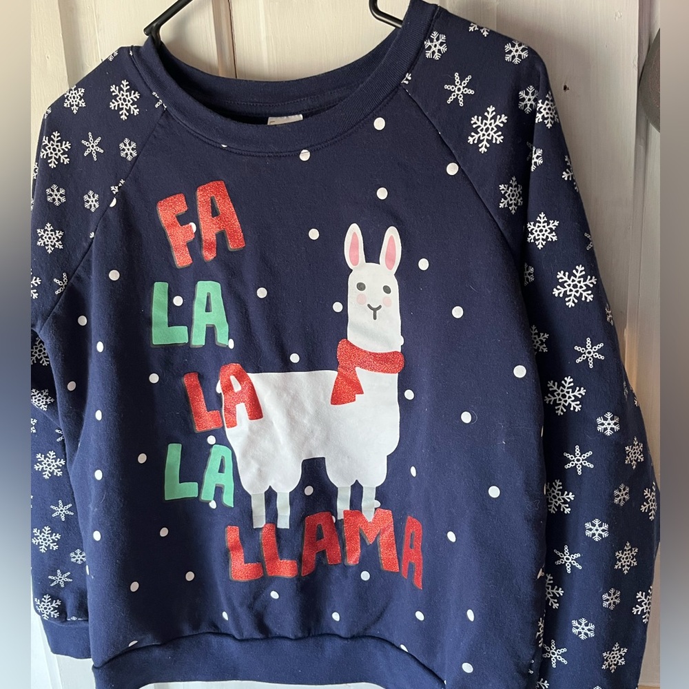 Super cute fa la la la llama Christmas sweatshirt!